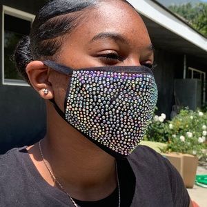 Bling Rhinestone Mask